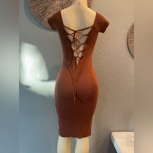 Lace up Dress